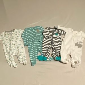 Newborn footie pajamas